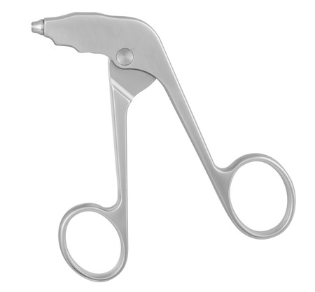 1273-131 - ROTARY HOOK SCISSORS CLASSIC ROTATABLE HANDLE 60° ANGLE LEFT BLADES STRAIGHT SHAFT 5"