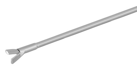 1273-353 - ROTARY SCISSORS CLASSIC ROTATABLE HANDLE 20° ANGLE LEFT SERRATED BLADES STRAIGHT SHAFT 5"