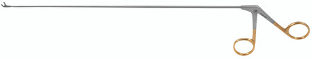 1301-230Q - LARYNGOSCOPY FORCEPS CONICAL TUBE 1mm SHAFT 1mm CUP ANGLE UP 45° RIGHT 9" QUANTUM