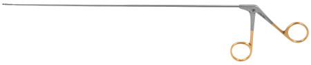 1301-232 - LARYNGOSCOPY FORCEPS CONICAL TUBE 1mm SHAFT 1mm CUP ANGLE UP 45° LEFT 9"