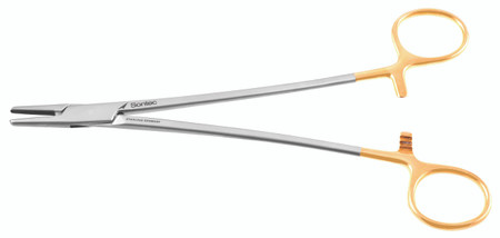 132-115 - MAYO HEGAR NEEDLE HOLDER TC SERRATED TIP 61/4"