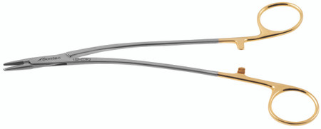 132-209Q - TURNER-WARWICK NEEDLE HOLDER OFF SET RING CURVED SHANK TC SERRATED 8 1/2" QUANTUM 132-209Q - TURNER-WARWICK NEEDLE HOLDER OFF SET RING CURVED SHANK TC SERRATED 8 1/2" QUANTUM