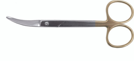 134-296 - NORTHBENT SUTURE SCISSORS CLASSIC CURVED SIDEWAYS 4 3/4"