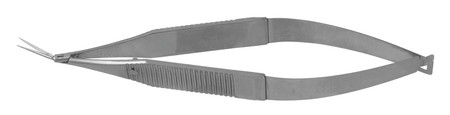 13-5422 - STERN-GILL CAPSULOTOMY SCISSORS SHARP ANGLE FORWARD EXTRA THIN 10mm LONG BLADES FS