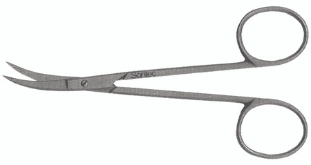 13-7620 - IRIS SCISSORS CLASSIC CURVED SIDEWAYS 4 1/2"