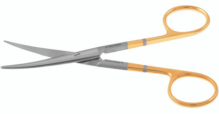 13-9805 - ENUCLEATION SCISSORS POWER-CUT-GOLD SLIGHT CURVE 5 1/4"