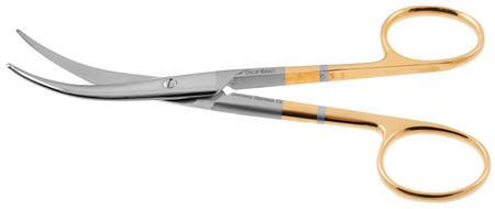 13-9820 - ENUCLEATION SCISSORS POWER-CUT-GOLD FULL CURVE 5 1/4"