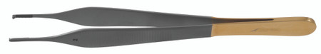 140-203 - ADSON TISSUE FORCEPS W/TC SERRATED PLATFORM SERRATED HANDLE 1.8mm TIP 1x2T 6"
