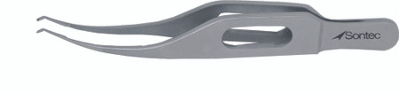 14-1820 - HARMS COLIBRI TISSUE FORCEPS W/TYING PLATFORM DELICATE 0.12mm TIP ANGLED 1x2 TEETH
