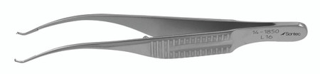 14-1850 - HARMS COLIBRI TISSUE FORCEPS W/TYING PLATFORM 0.4mm TIP 1 x 2 TEETH