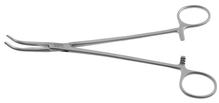 150-292 - LAHEY GALLBLADDER DUCT FORCEPS RIGHT ANGLE LONGITUDINAL SERRATED TIP 7 1/2"