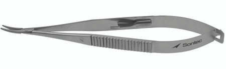 15-1830Q - CASTROVIEJO NEEDLE HOLDER W/LOCK DELICATE CURVED TIP 5 1/2" QUANTUM