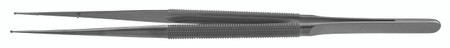 2200-216 - RING TIP FORCEPS ROUND HANDLE TC DUST PLATFORM 1mm 7 1/8" LIGHT WEIGHT