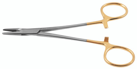 2300-714Q - MAYO HEGAR NEEDLE HOLDER TC SERRATED STREAMLINED 5 3/4" QUANTUM