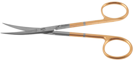 2400-055 - PLASTIC SURGERY SCISSORS POWER-CUT CURVED SHARP/SHARP  4 3/4"