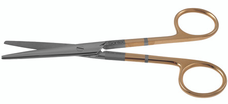 2400-191 - MAYO STILLE SCISSORS ROUND BLADES POWER CUT GOLD STRAIGHT 5 1/2"
