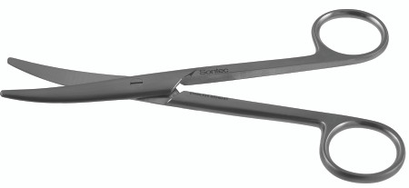 2400-194 - MAYO STILLE SCISSORS ROUND BLADES POWER-CUT-GOLD CURVED 6"