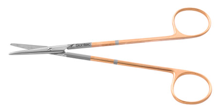 2400-314 - DEBAKEY METZENBAUM SCISSORS SHORT BLADES POWER-CUT-GOLD FINE STRAIGHT 6"