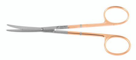 2400-375 - RAGNELL SCISSORS FLAT TIP POWER-CUT-GOLD CURVED 5"