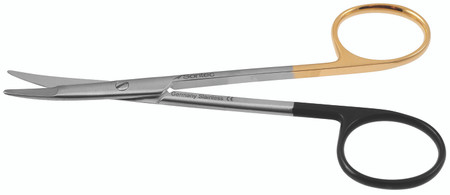 2400-3781 - RAGNELL SCISSORS FLAT TIP TC-POWER-CUT CURVED 4 3/4"