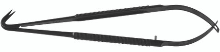 2400-698C - JACOBSON SCISSORS BLACK CERAMITEC ROUND HANDLE 11mm BLADES 125° G-NECK 7"