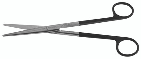 2400-703 - MAYO SCISSORS ROUND BLADES POWER CUT BLACK STRAIGHT 7 1/2" FS