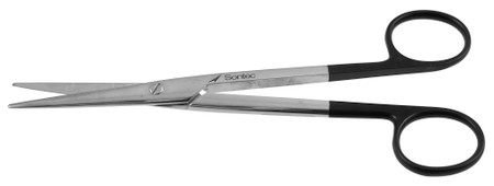 2400-704 - MAYO SCISSORS ROUND BLADES POWER CUT BLACK STRAIGHT 6 3/4"