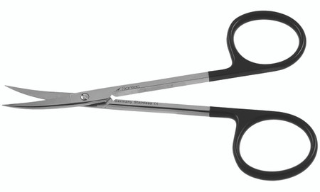 2400-713 - IRIS SCISSORS POWER-CUT-BLACK SHARP CURVED 4 1/2"