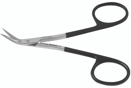 2400-714 - CONVERSE SCISSORS POWER CUT BLACK SHARP ANGLE UP SPREAD HANDLE 4 1/2"