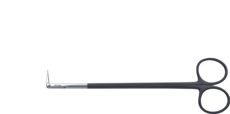 2400-746A - DIETHRICH-REUL SCISSORS LONG THIN MICRO BLADES POWER-CUT-BLACK 90° ANGLE 7"