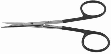 2400-757 - JABALEY SCISSORS SPREAD HANDLE POWER-CUT-BLACK STRAIGHT 5"