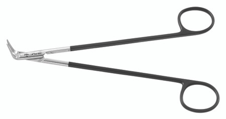 2400-764 - STEFAN DEMARTEL SCISSORS LONG BLUNT BLADES POWER-CUT-BLACK 90° ANGLE 7"