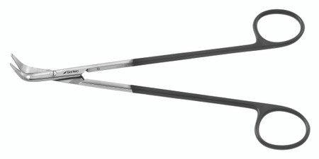 2400-765 - DEMARTEL SCISSORS SHORT BLUNT BLADES POWER CUT BLACK 90° ANGLE 6 7/8"