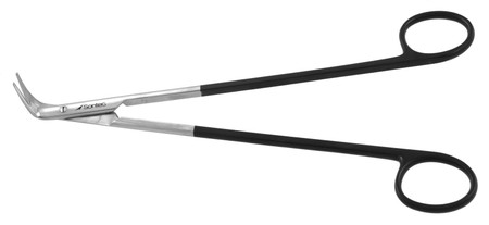 2400-769 - STEFAN DEMARTEL SCISSORS LONG BLUNT BLADES POWER-CUT-BLACK 90° ANGLE 9"