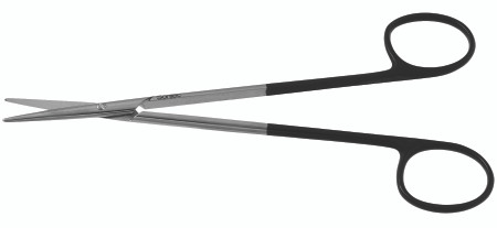 2400-790 - DEBAKEY METZENBAUM SCISSORS SHORT DELICATE BLADES POWER-CUT-BLACK STRAIGHT 6"