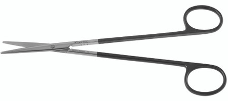 2400-818 - BLACK METZENBAUM SCISSORS PC STRAIGHT DELICATE 7"