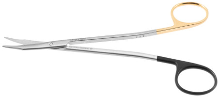2405-827 - REYNOLDS TENOTOMY SCISSORS SPREAD HANDLE TC-POWER-CUT CURVED 6 1/4"