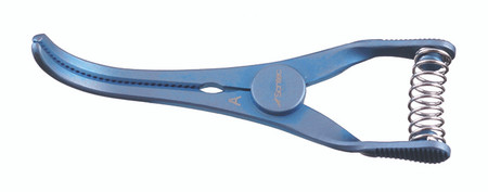 2600-0933 - TITANIUM WELDON BULLDOG ARTERY CLAMP CURVED 13mm JAWx35mm LENGTH FS