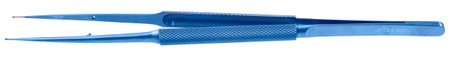 2600-518W - TITANIUM MICRO RING TIP FORCEPS WIDE 10mm ROUND HANDLE TC DUST 1mm 8 1/4" LIGHT WEIGHT