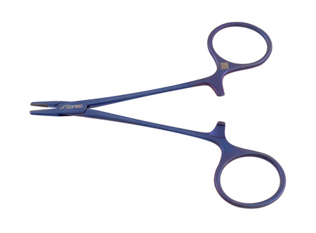 2600-715 - TITANIUM DERF NEEDLE HOLDER TC SERRATED 4 1/2"