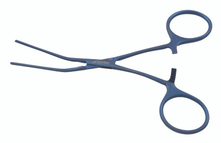 2605-151B - TITANIUM DEBAKEY NEONATAL CLAMP 30° JAW CURVED SHANK  FS