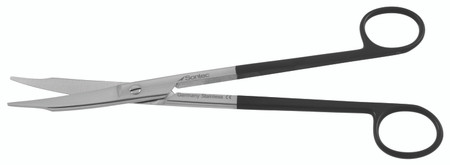 350-862B - MARTIN CARTILAGE SCISSORS POWER-CUT-BLACK SERRATED CURVED 8"