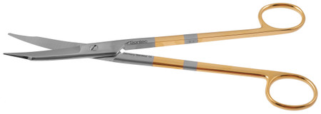 350-864 - MARTIN CARTILAGE SCISSORS POWER-CUT-GOLD SERRATED CURVED 8"