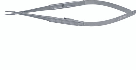 400-254 - MICRO SURGERY NEEDLE HOLDER ROUND HANDLE TC DUST STRAIGHT W/LOCK 6"