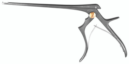 404-488B - SONTEC-KERRISON RONGEUR BLACK CERAMITEC SPECIAL HANDLE GOLD SCREW 90° UP-BITE 1 MM ULTRA-THIN-FOOTPLATE 7"