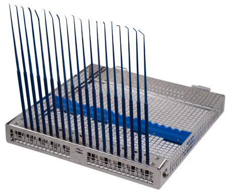 413-000-SET2 - TITANIUM MICRO DISSECTING HOOK SET W/ TRAY