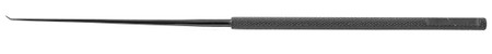 413-011SB - RHOTON HOOK PROBE SEMI-SHARP 45° ANGLE 3mm 7 1/2" #11 BLACK STAINLESS STEEL