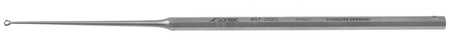 467-392S - BUCK EAR CURETTE HEXAGONAL HANDLE SHARP STRAIGHT 5 3/4" SIZE  0