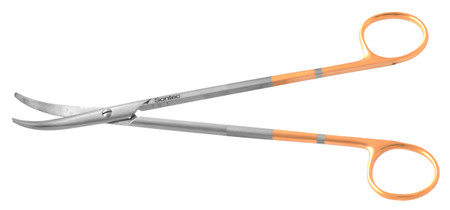 508-6207 - THOREK SCISSORS FULL CURVED PC GOLD 7 1/4"