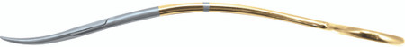 508-626 - MILLER RECTAL SCISSORS S-CURVED POWER-CUT-GOLD DELICATE BLUNT 7"